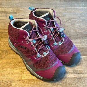 Keen Hiking Boots - Plum High Top - Youth Girls Size 4 - **Barely Worn*